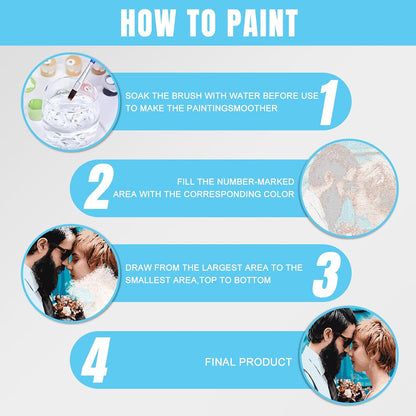Custom Paint by Numbers Kit for Adults - Personalized DIY Canvas Art