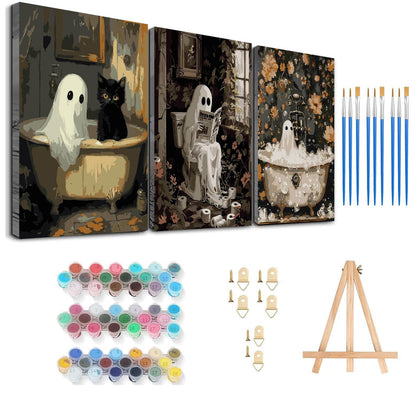 Axquilon 3 Packs Tarot Framed Paint by Numbers Kit for Adults 8x10in