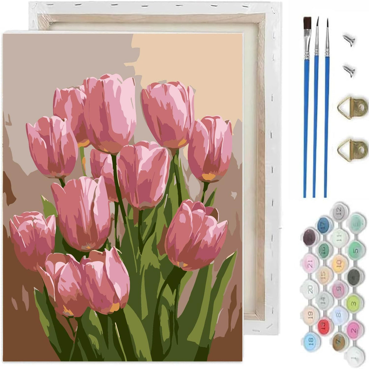 TCDZMYGS Pond Cat Paint by Numbers Kit for Adults Beginner,10x12 in