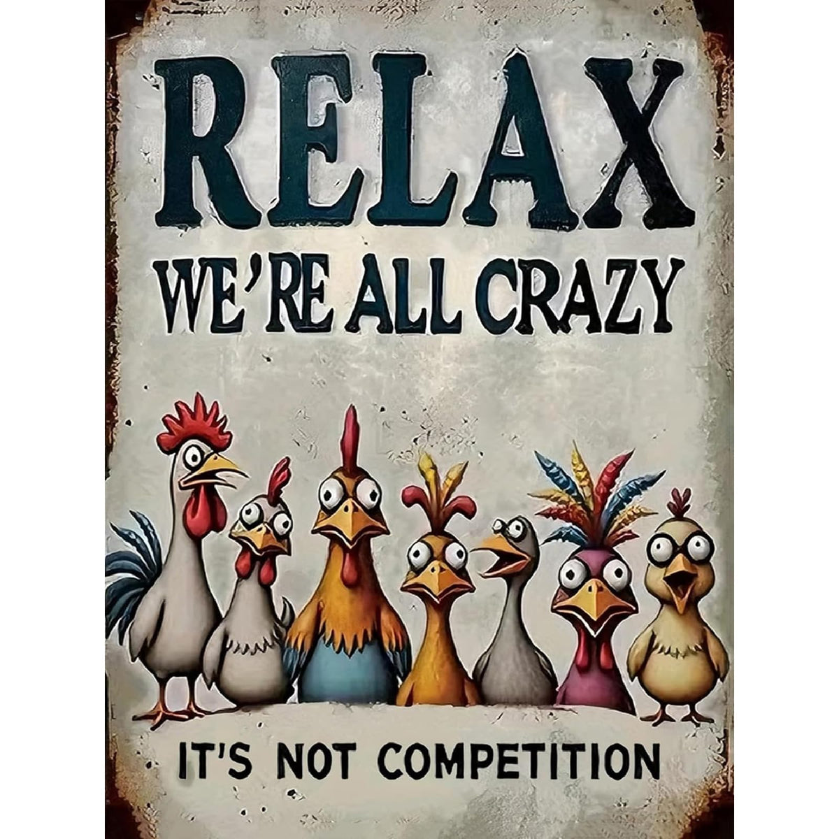 Party Duck Paint by Numbers Kit for Adults Framed Canvas, Frameworkless