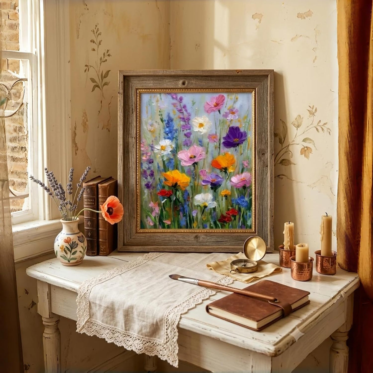 Floral Wildflower Paint by Numbers Kit for Adults Beginner 16X20 inch