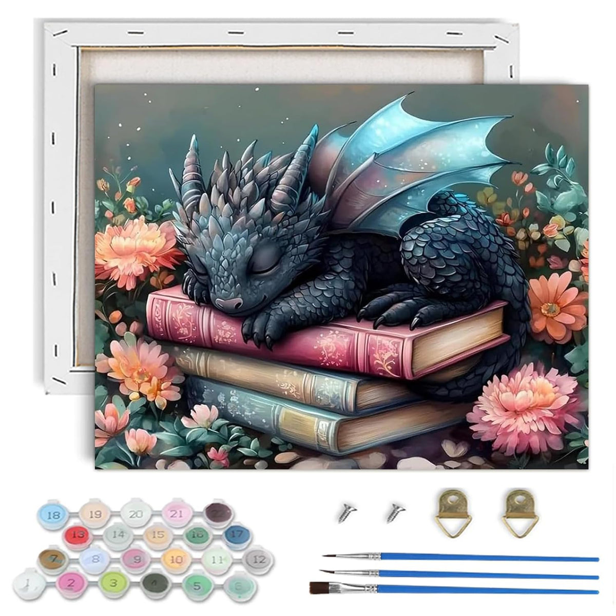 Halloween Paint by Numbers Kit for Adults,Ghost Paint by Number With Frame
