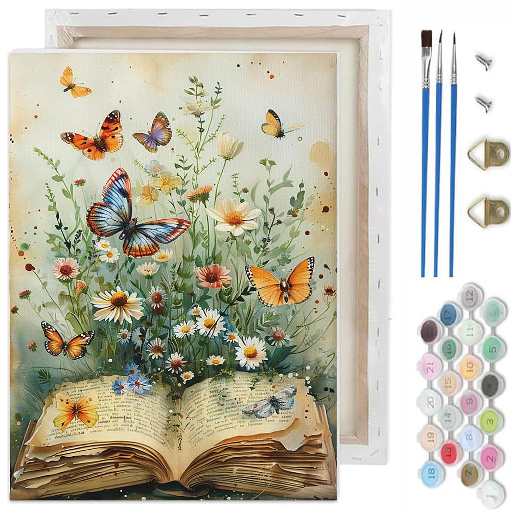 TCDZMYGS Pond Cat Paint by Numbers Kit for Adults Beginner,10x12 in