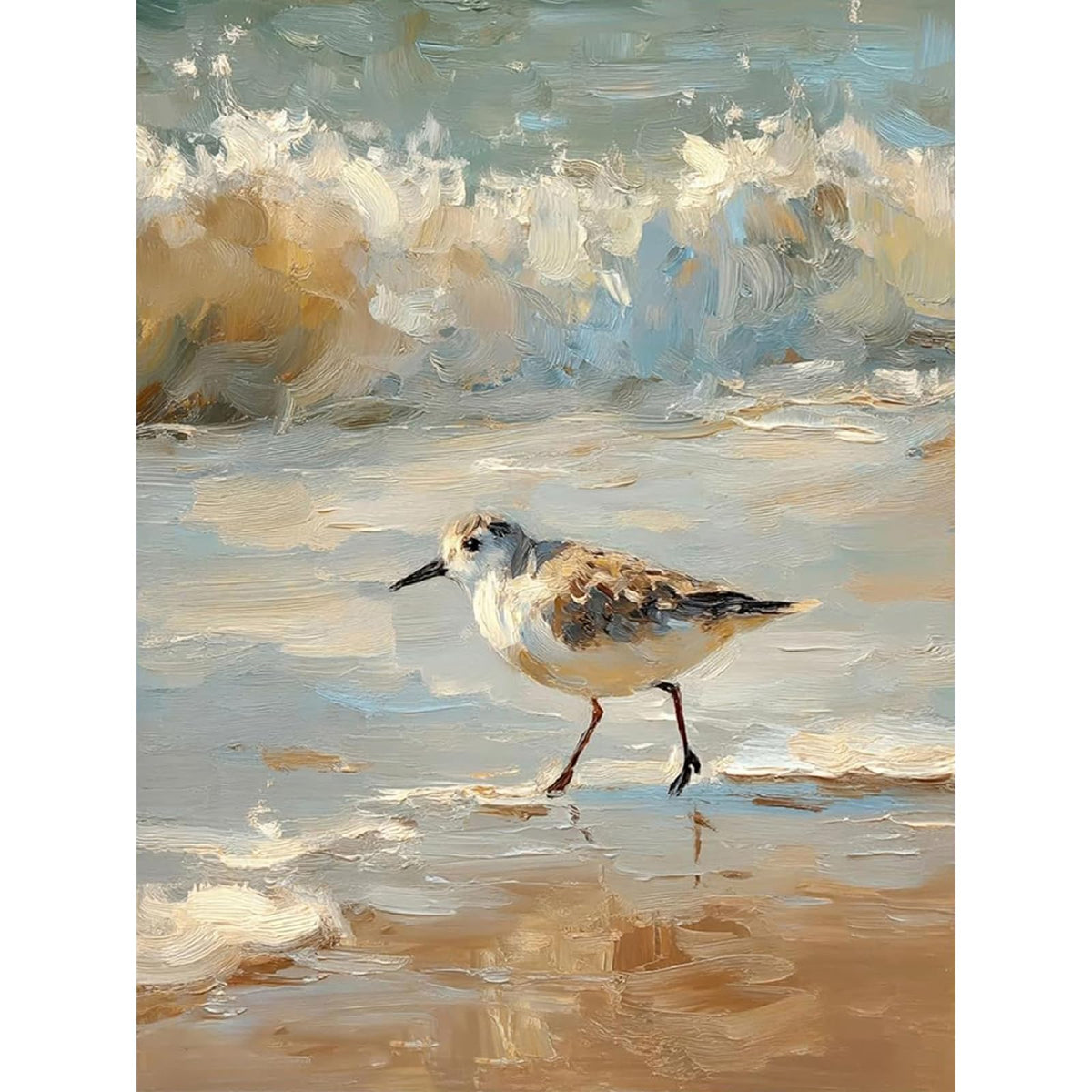 Party Duck Paint by Numbers Kit for Adults Framed Canvas, Frameworkless
