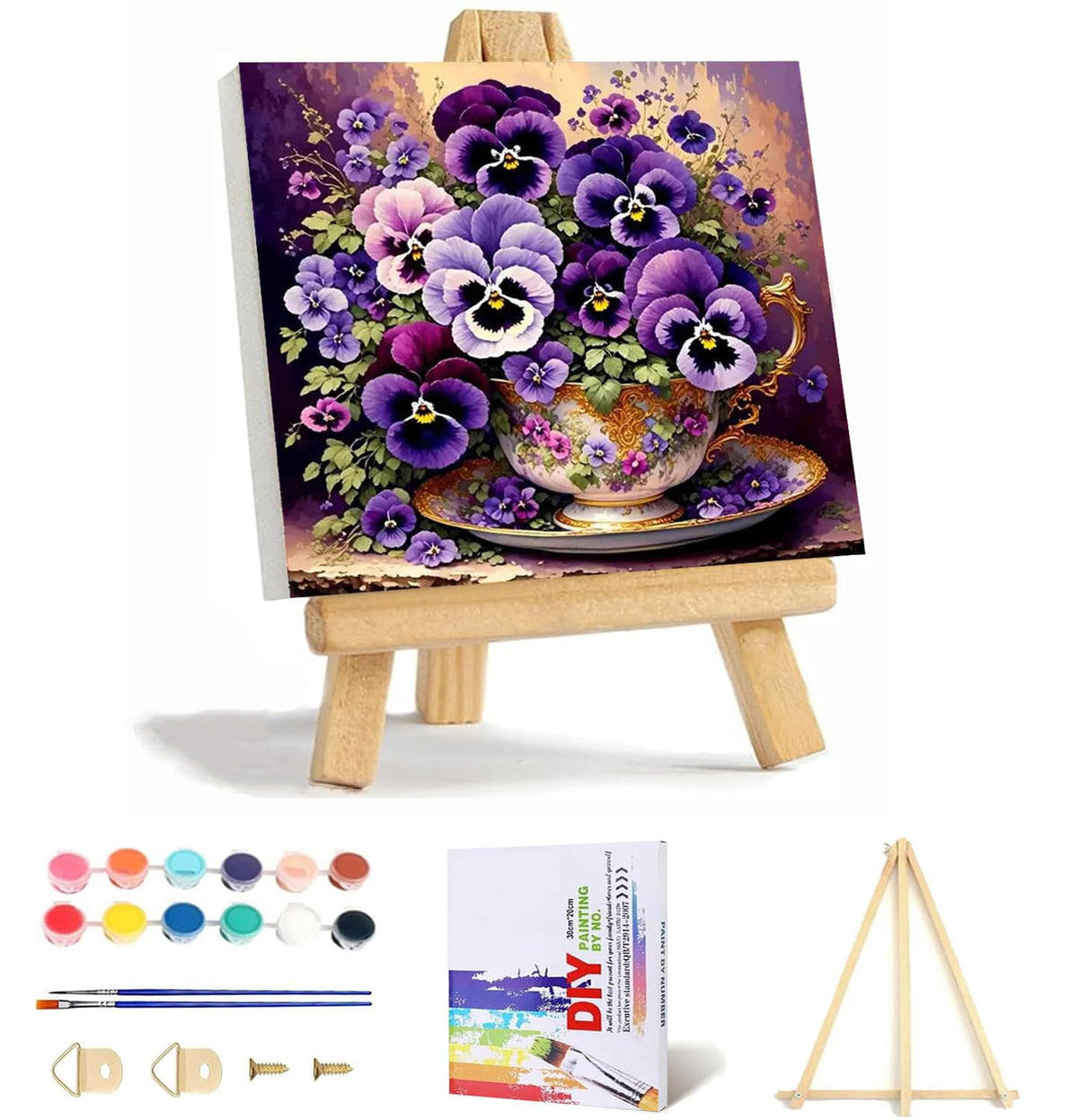 VIGEGU Black Cat Paint by Numbers Kit for Adults Beginner 16x20 Inch