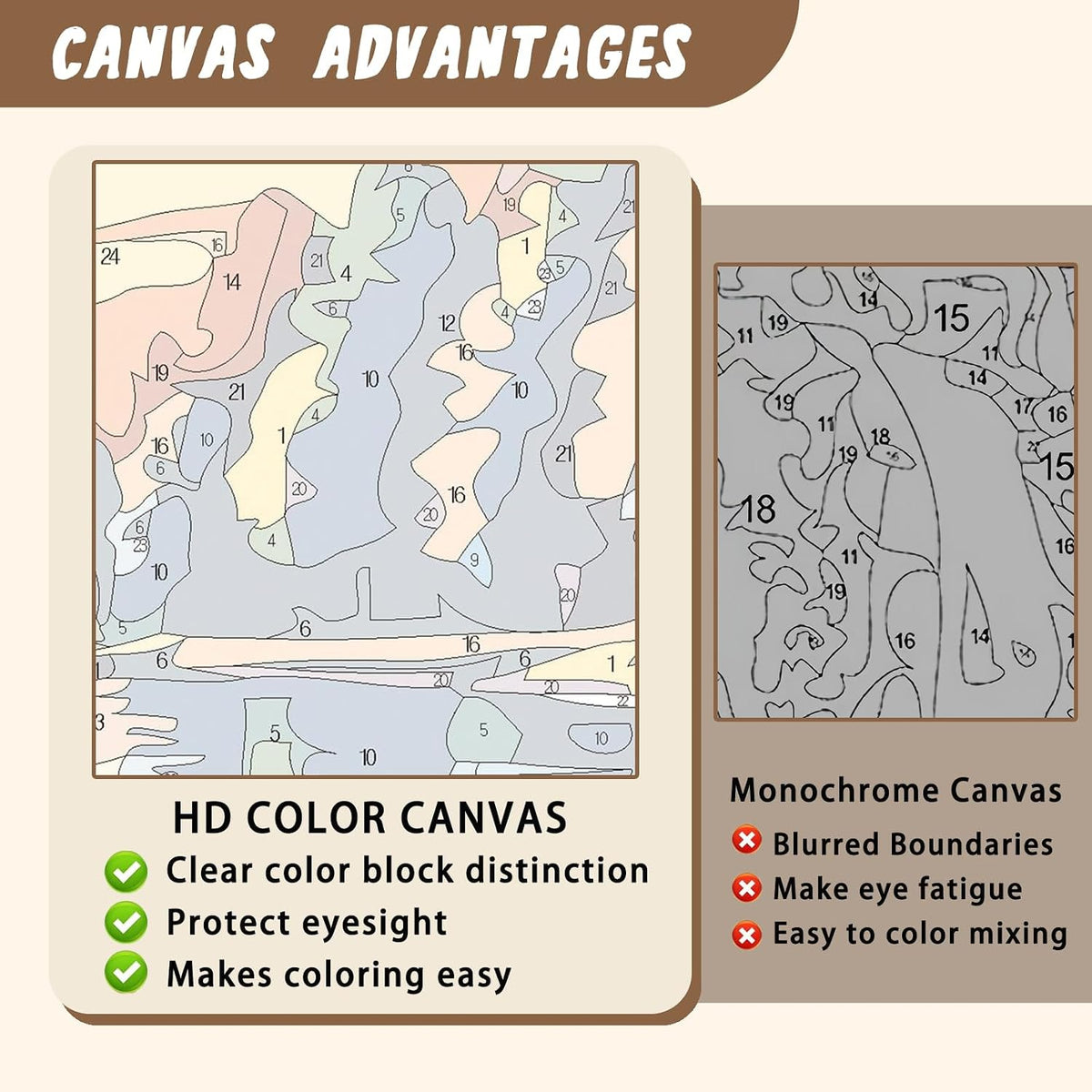XTCIXAL Paint by Numbers Kit for Adults, Cow, 16X20 Inch