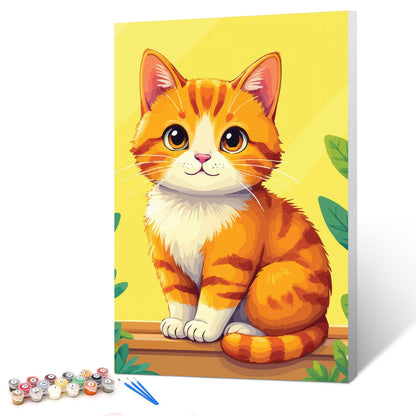 Ginkko Framed Paint by Numbers Kit for Adults 8X 12 inch, Vase Flowers