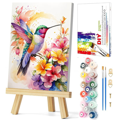 Gemozaic Framed Paint by Numbers Kit for Adults, Funny Cats Shop, 8x12 in