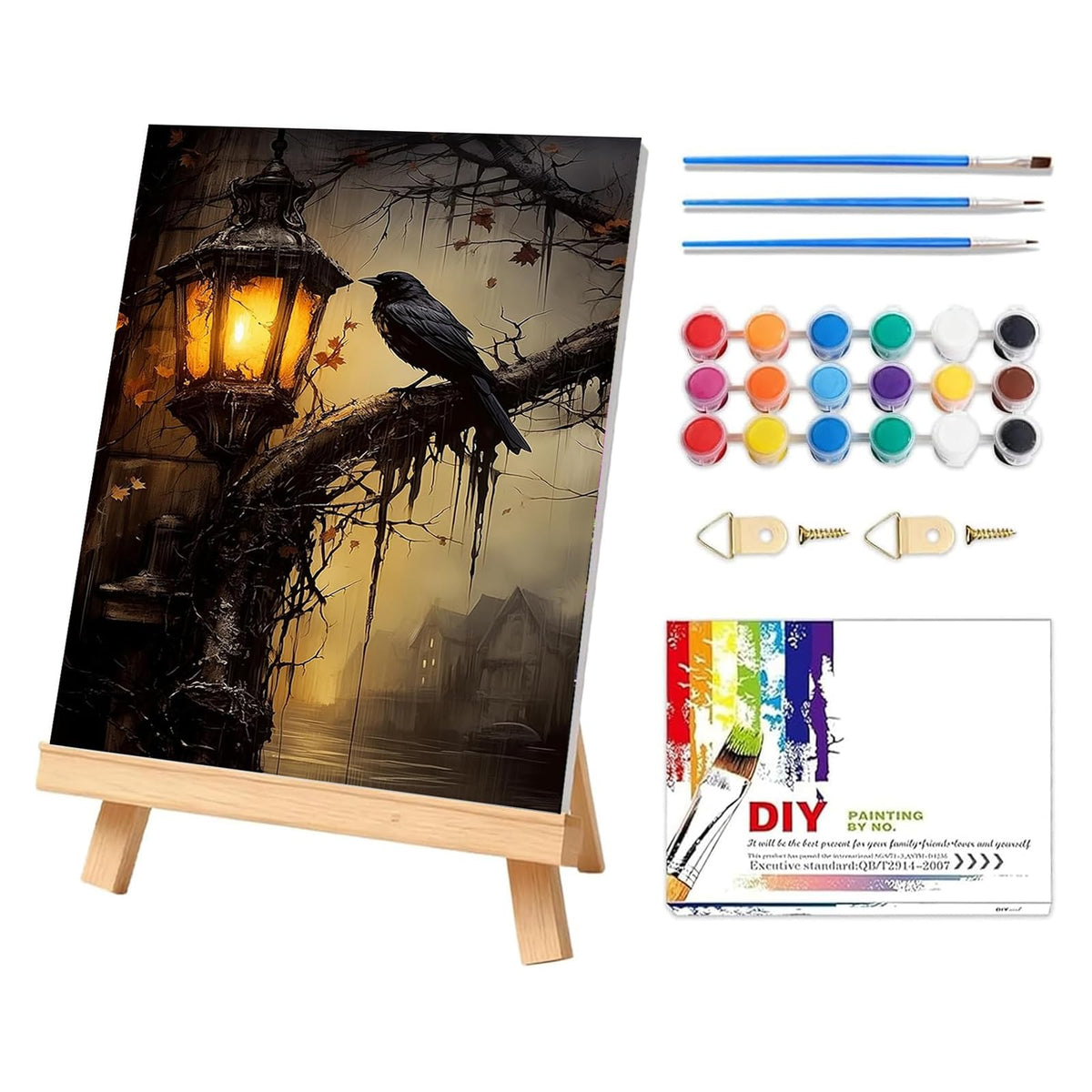 PHANTASYART Cute Birds Paint by Numbers Kit for Adults 16x20inch