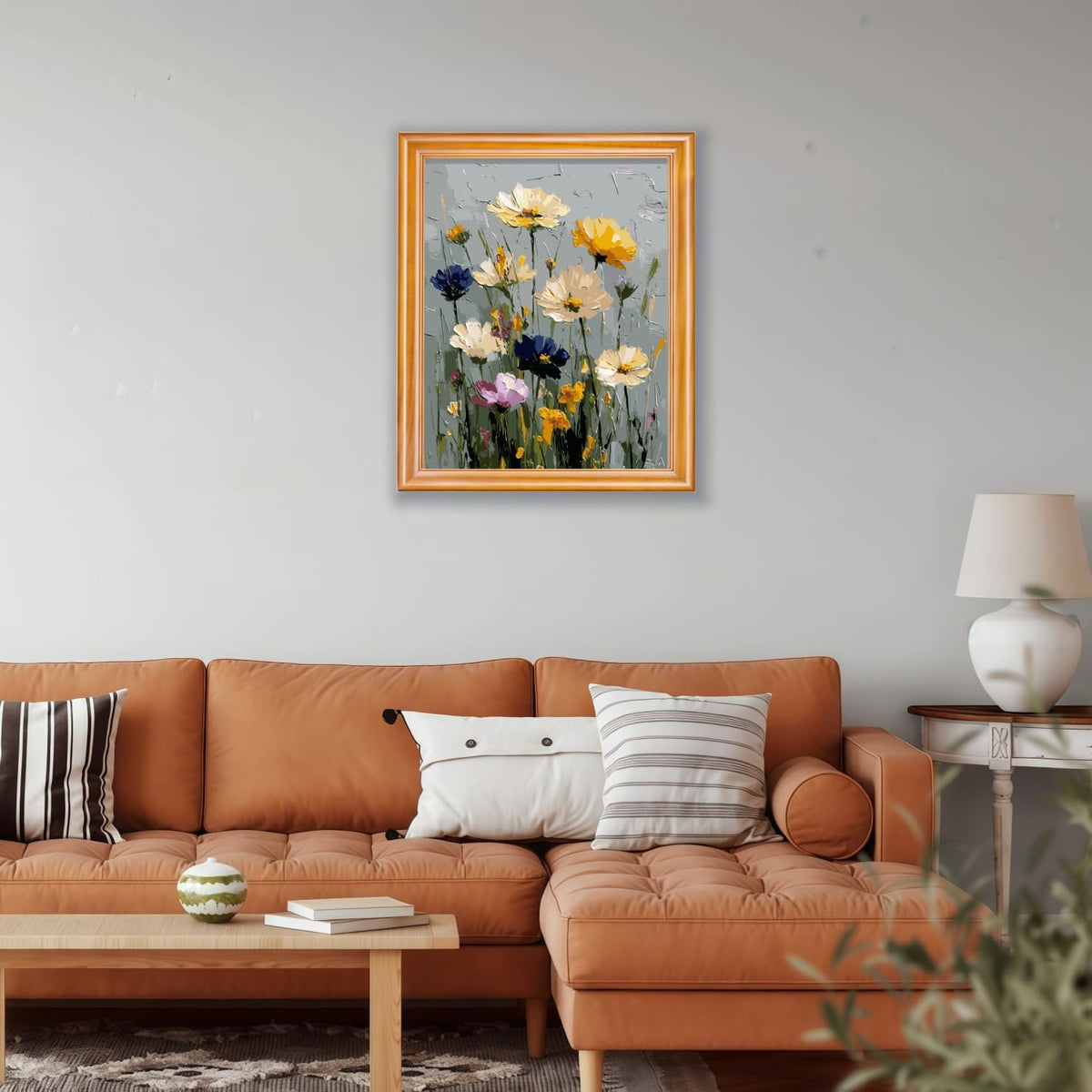 CHWGLFGG Wild Flowers Paint by Numbers Kit for Adults Beginner 16X20 inch