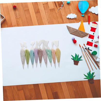 9 Piece Colored Cream Glue Set for DIY Craft Projects