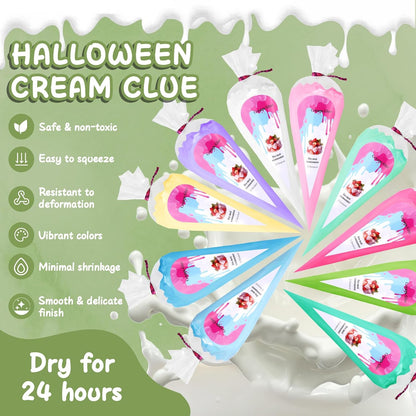 Decoden Cream Glue Clay Kit for DIY Phone Case Art Crafts,10 Colors