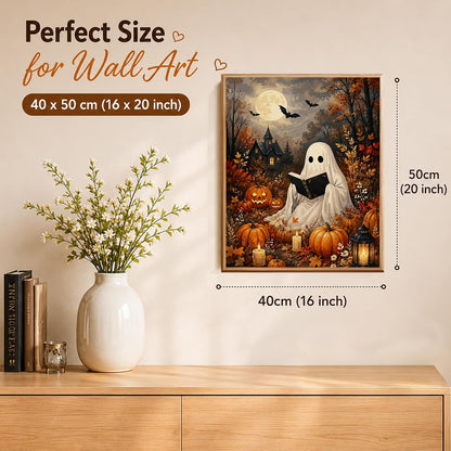 AUKELHJ Paint by Numbers Kit for Adults Beginner, Halloween, 16x20 inch