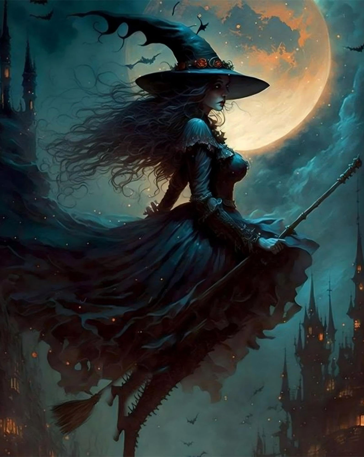 Arttoplus Halloween Paint by Numbers Kit for Adults Beginner 16x20 inch