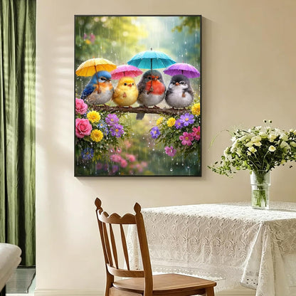 PHANTASYART Cute Birds Paint by Numbers Kit for Adults 16x20inch
