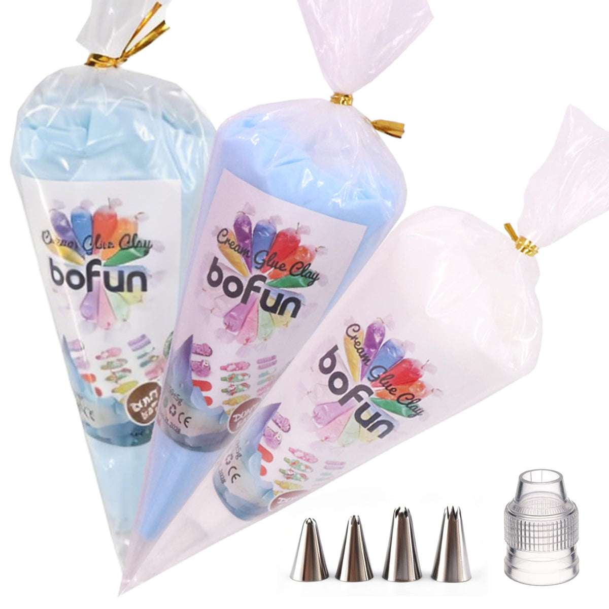 White Decoden Cream Glue, Whipped Cream Glue Clay Kit for Crafts