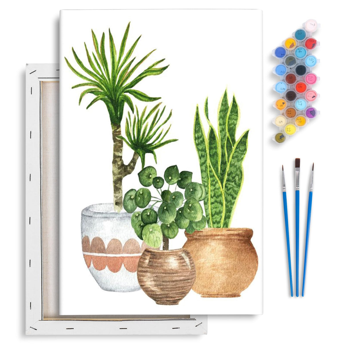 Yezavesu Book Framed Paint by Numbers Kit for Adults 10x 10 inch, Flowers