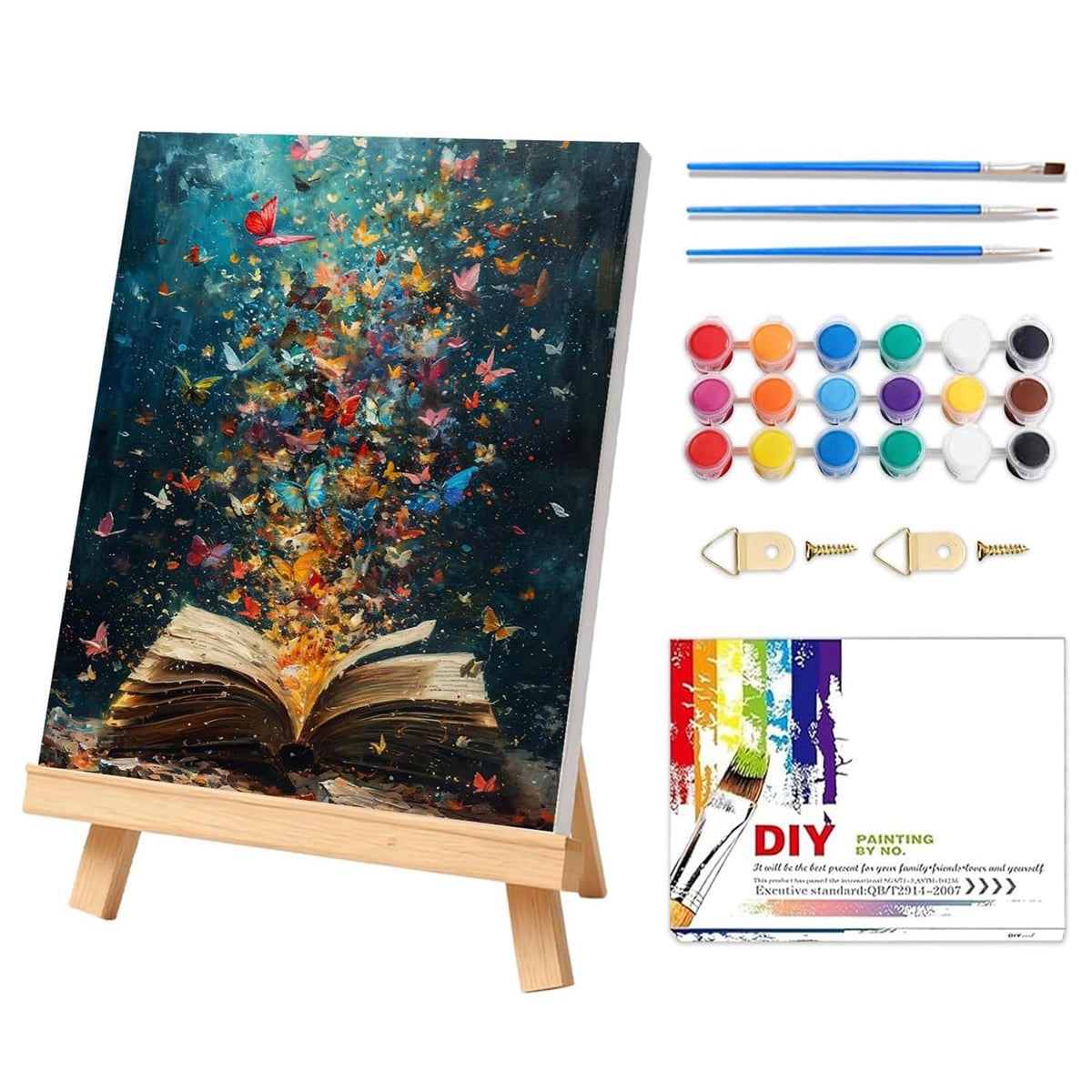 PHANTASYART Book Paint by Numbers Kit for Adults 16x20inch