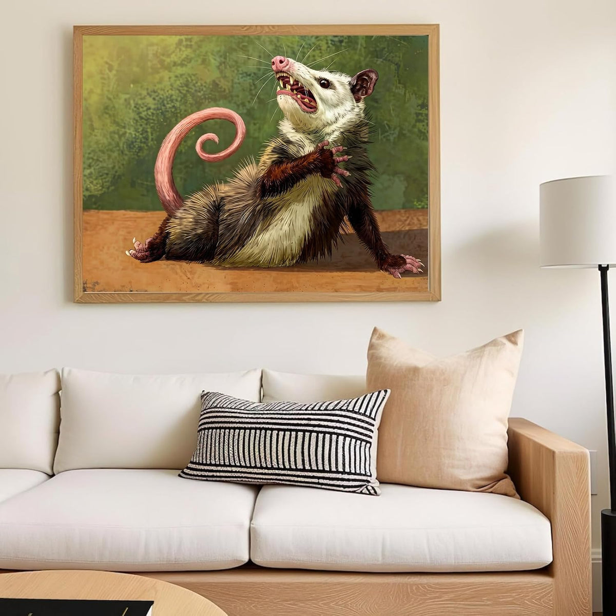 xcemhil Opossum Paint by Numbers Kit for Adults Beginner, Paint by Numbers for Adult, Acrylic Paint by Number Kits Suitable for Home Wall Art Decor Gifts 16x20 Inch