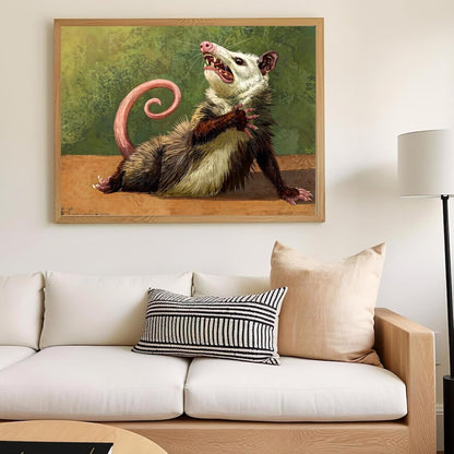 xcemhil Opossum Paint by Numbers Kit for Adults Beginner, Paint by Numbers for Adult, Acrylic Paint by Number Kits Suitable for Home Wall Art Decor Gifts 16x20 Inch
