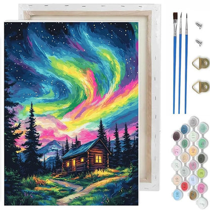 TCDZMYGS Pond Cat Paint by Numbers Kit for Adults Beginner,10x12 in