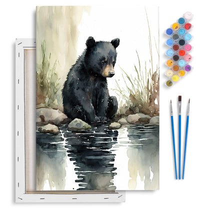 Yezavesu Book Framed Paint by Numbers Kit for Adults 10x 10 inch, Flowers