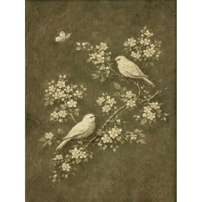 Tree Wildflowers Paint by Numbers Kit for Adults Canvas, Frameworkless