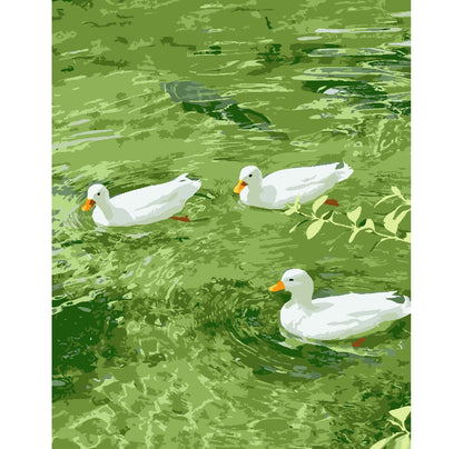 ZRIZQ Paint by Numbers Kit for Adults Beginner Animal,Duck,16x20