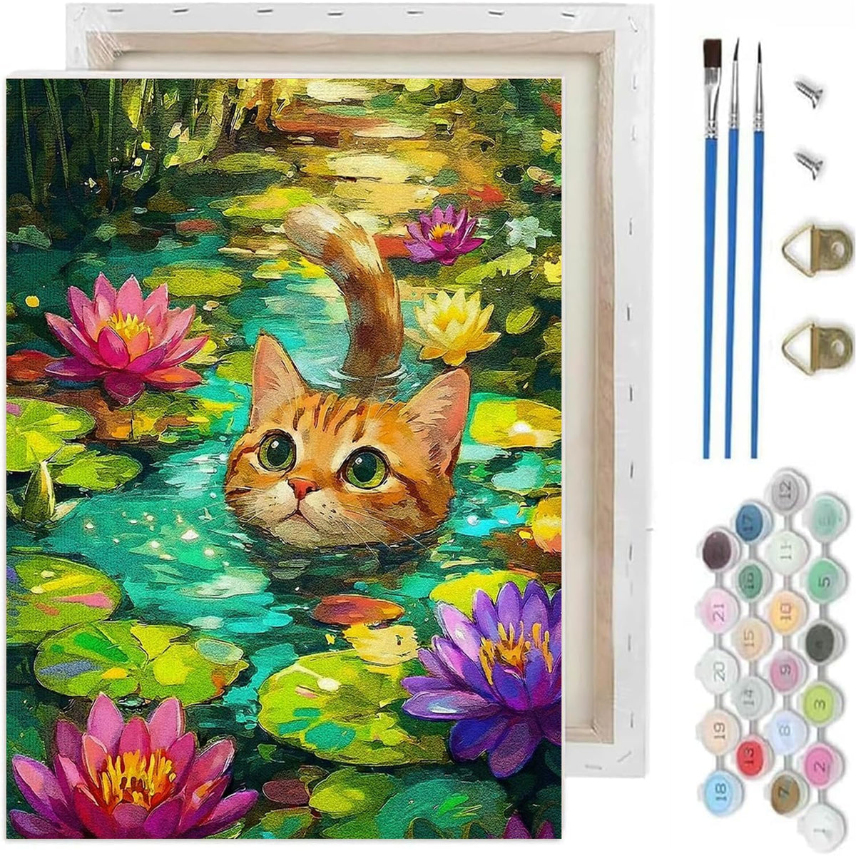 Halloween Paint by Numbers Kit for Adults,Ghost Paint by Number With Frame