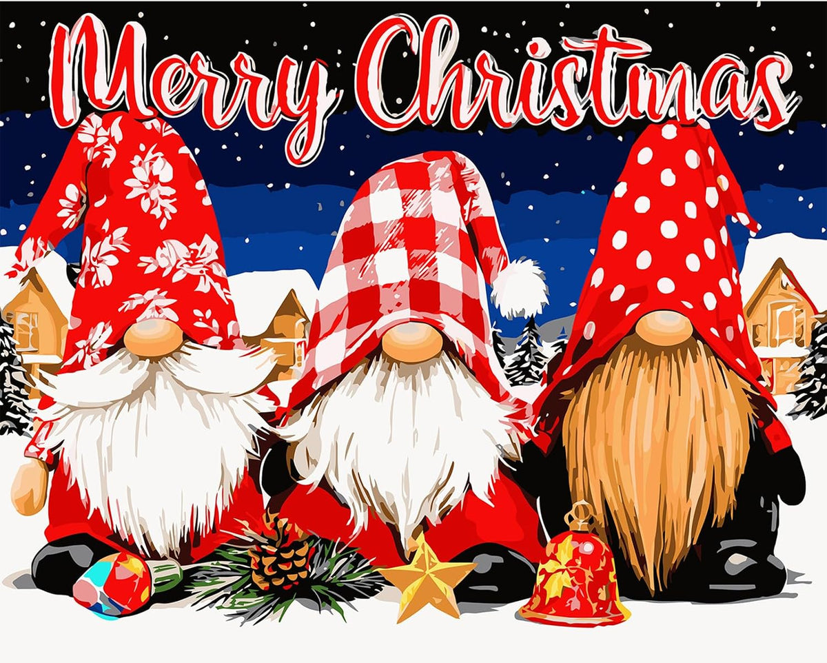 AIRDEA Christmas Paint by Numbers Kits for Adults 16x20in, Frameless