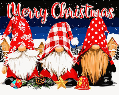 AIRDEA Christmas Paint by Numbers Kits for Adults 16x20in, Frameless