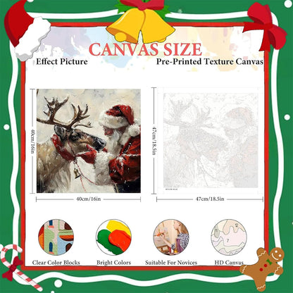 Christmas Paint by Numbers Kit for Adults, Adult Paint by Number 16x16inch