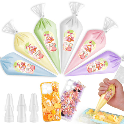 Cream Glue, 9PCS Candy Colors 100g Fake Whipped Cream Glue for Crafts DIY