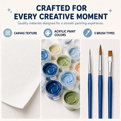 AuraDraw Paint by Numbers for Adults, Cocktail Paint by Number Kit, DIY Acrylic Painting Kit for Home Wall Decor 16x20 Inch