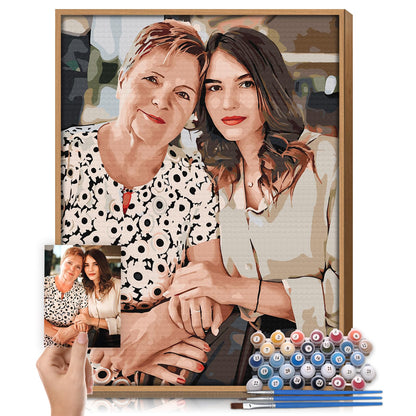 Custom Paint by Numbers Kit for Adults - Personalized DIY Canvas Art