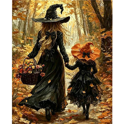 Vintage Halloween Ghost DIY Paint by Numbers Acrylic Painting 40x50cm