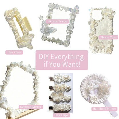 White Decoden Cream Glue, Whipped Cream Glue Clay Kit for Crafts