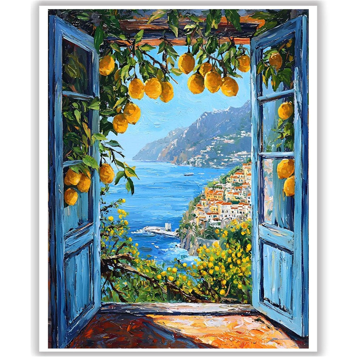 Mountain Paint by Number for Adults, Landscape Paint by Numbers for Adults