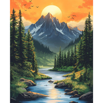 Starry Night Paint by Numbers Kit for Adults Beginner Tree Acrylic Painting Kit Adult Paint by Number Kits on Canvas DIY Painting for Beginners Art by Numbers for Gifts Home Wall Decor 16x20 Inch
