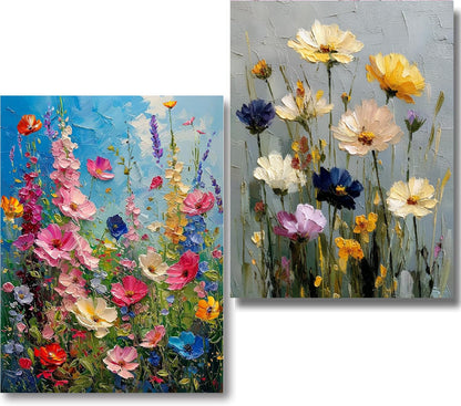Forest Library Paint by Numbers Kit for Adults Beginner (Without Frame)