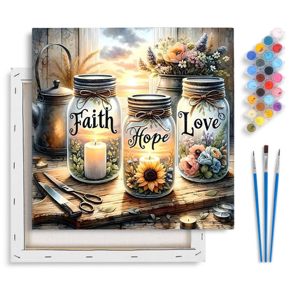 Yezavesu Book Framed Paint by Numbers Kit for Adults 10x 10 inch, Flowers