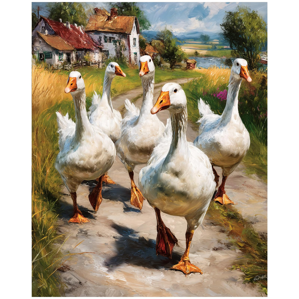 XTCIXAL Paint by Numbers Kit for Adults, Cow, 16X20 Inch