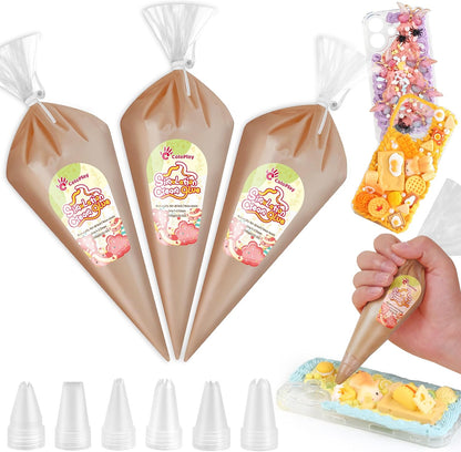 Cream Glue, 3PCS Caramel Whipped Cream Glue Kit (Each 100g)