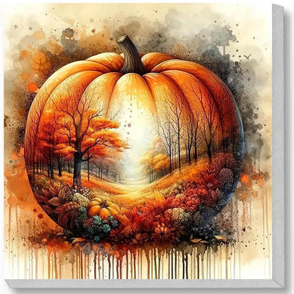 Halloween Paint by Numbers Kit for Adults,Ghost Paint by Number With Frame