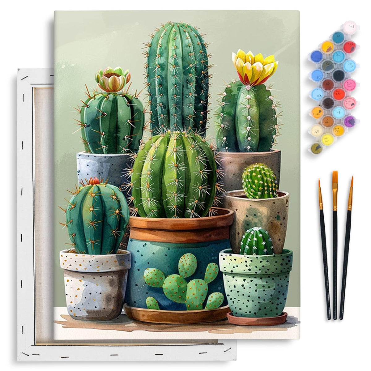 Yezavesu Book Framed Paint by Numbers Kit for Adults 10x 10 inch, Flowers