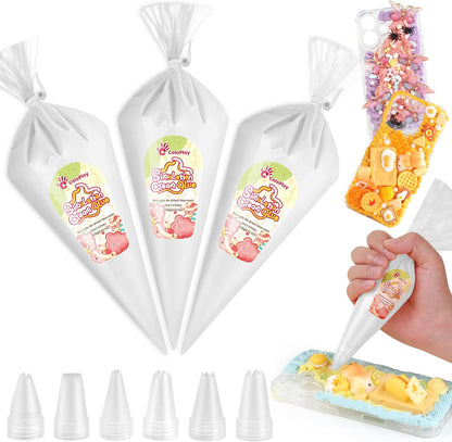Cream Glue, 3PCS White Whipped Cream Glue Kit (Each 100g)