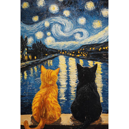 Forest Library Paint by Numbers Kit for Adults Beginner (Without Frame)
