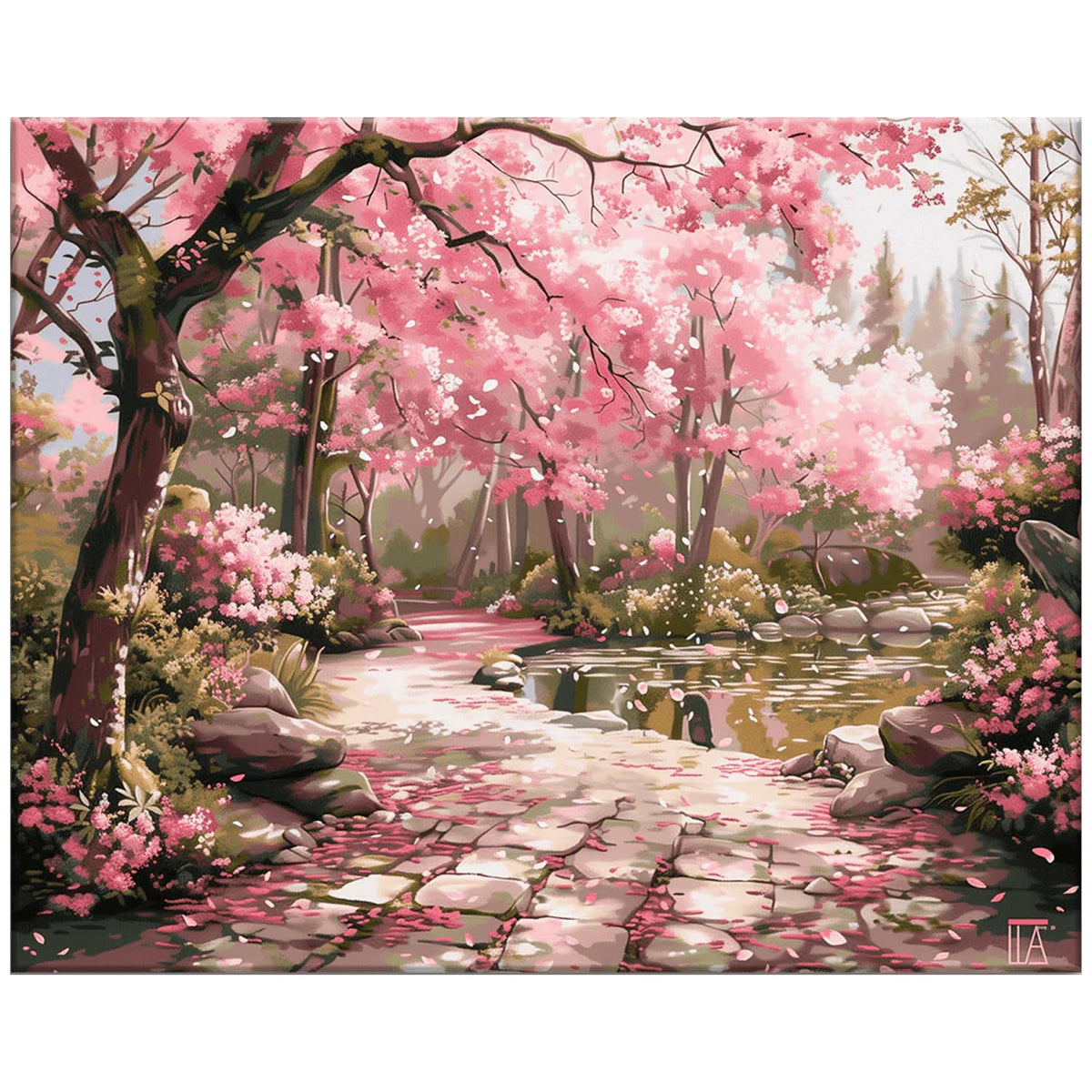 Number Artist Paint by Numbers Kit – Verdant Book Nook, No Frame