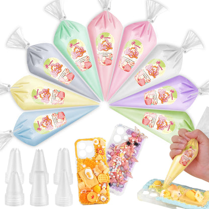 Cream Glue, 9PCS Candy Colors 100g Fake Whipped Cream Glue for Crafts DIY