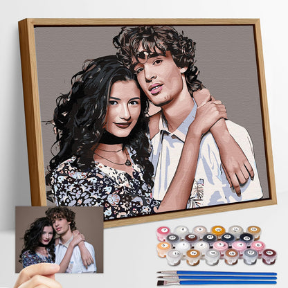 Custom Paint by Numbers Kit for Adults - Personalized DIY Canvas Art
